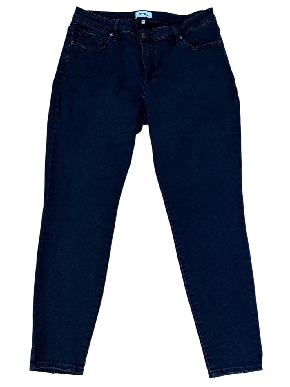 Pistola Jeans, High-Rise, Faded Black, Skinny Jeans, Size 16, 16W, Denim